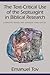 The Text-Critical Use of the Septuagint in Biblical Research