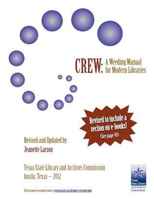 CREW: A Weeding Manual For Modern Libraries