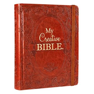 KJV Holy Bible, My Creative Bible, Faux Leather Hardcover - Ribbon Marker, King James Version, Saddle Tan w/Elastic Closure