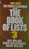 The People's Almanac Presents the Book of Lists #3 by Amy Wallace