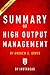 Summary of High Output Management: by Andrew S. Grove| Includes Analysis