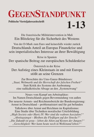 GegenStandpunkt 1-13. Politische Vierteljahreszeitschrift (Paperback)