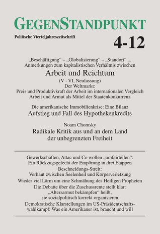 GegenStandpunkt 4-12. Politische Vierteljahreszeitschrift (Paperback)