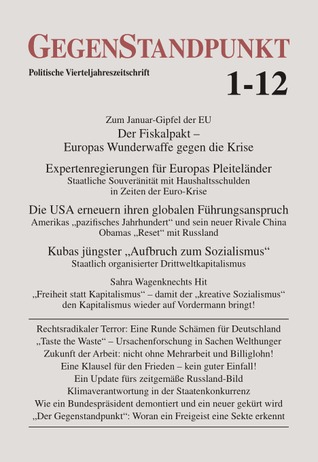 GegenStandpunkt 1-12. Politische Vierteljahreszeitschrift (Paperback)