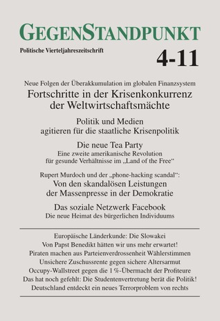 GegenStandpunkt 4-11. Politische Vierteljahreszeitschrift (Paperback)