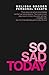 So Sad Today by Melissa Broder