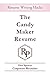 The Candy Maker Resume: Res...