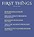First Things