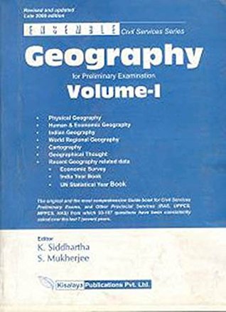 Geography For Preliminary Examination Volume-I(English)by K siddhartha
