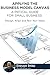 Applying the Business Model Canvas: A Practical Guide for Small Businesses: Design, Align, and Test Your Ideas