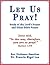 Let Us Pray!: Study of The Lord's Prayer and Other Bible Prayer