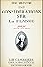 Considerations sur la France