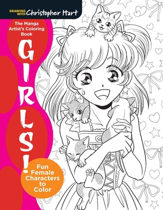 The Manga Artist's Coloring Book: Girls!: Fun Female Characters to Color (Paperback)