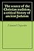 The source of the Christian tradition, a critical history of ancient Judaism