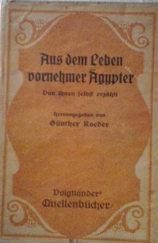 Aus dem leben vornehmer Ägypter (Hardcover)