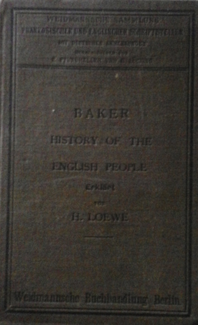 Baker. History of the english people (Hardcover)