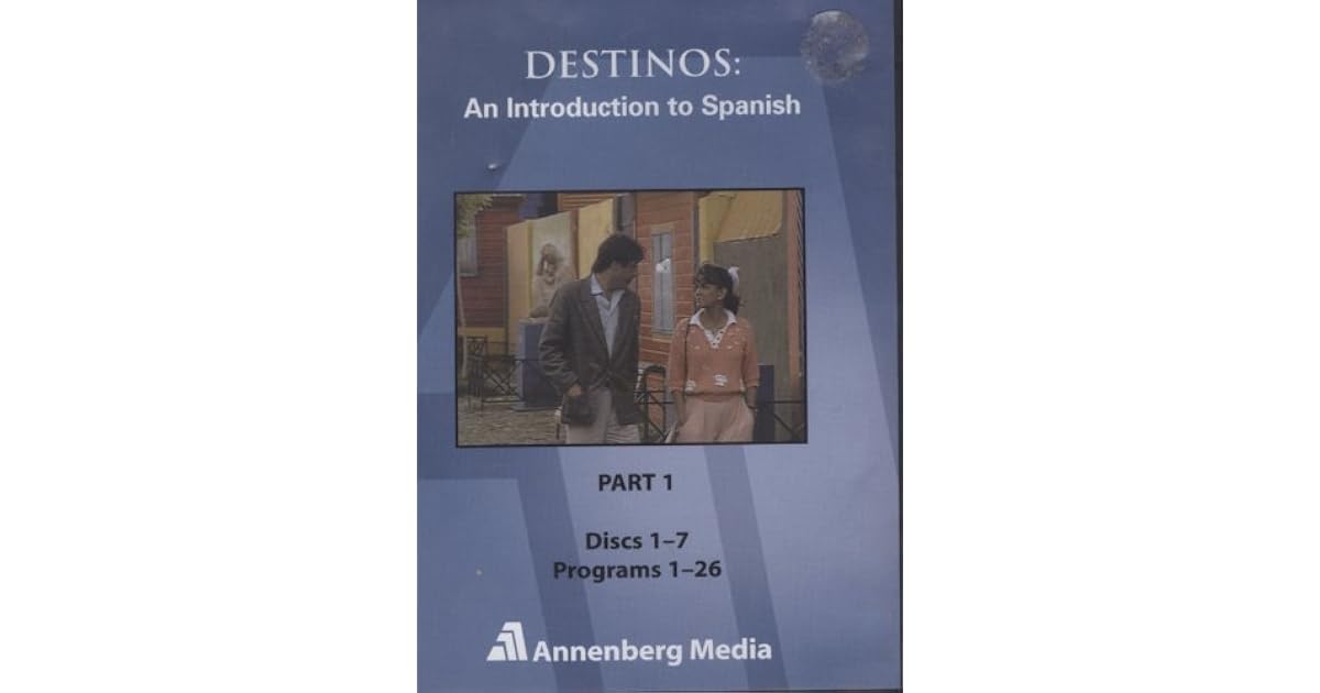 DESTINOS AN INTRODUCTION TO SPANISH DVD PART 1 DISCS 17 PROGRAMS 126