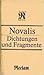 Dichtungen und Fragmente (Reclams Universal-Bibliothek) (German Edition)