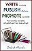 Write, Publish, Promote