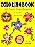 Coloring Book with Flowers, Hearts, Rainbows, Butterflies, and much more