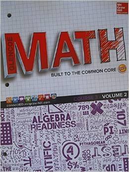 Glencoe Math, Course 3, Student Edition, Volume 2 (MATH APPLIC & CONN CRSE)