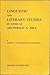Linguistic and Literary Studies in Honor of Archibald A. Hill by Mohammad A. Jazayery