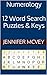 Numerology 12 Word Search Puzzles & Keys by Jennifer McVey