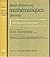 ABREGE D'HISTOIRE DES MATHEMATIQUES, 1700-1900: II. FONCTIOnS ELLIPTIQUES, ANALYSE FONCTIONNELLE, TOPOLOGIE, GEOMETRIE DIFFERNTIELLE, PROBABILITES, LOGIQUE MATHEMATIQUE.