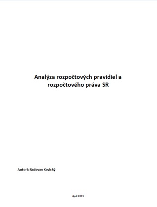 Analysis of fiscal rules and budgetary law in Slovakia