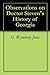 Observations on Doctor Steven's History of Georgia