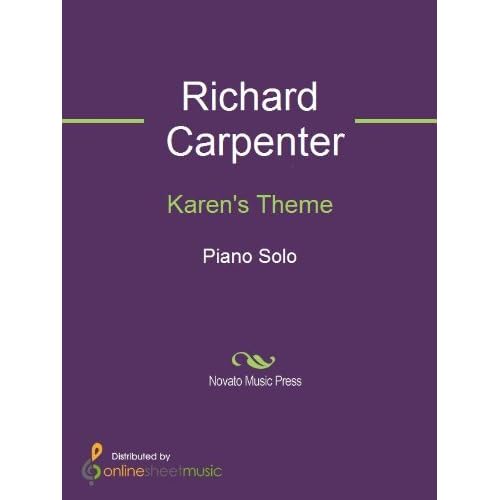 Karen S Theme By Richard Carpenter karen s theme by richard carpenter