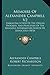 Memoirs Of Alexander Campbell V2 by Alexander     Campbell