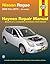 Nissan Rogue 2008 thru 2015 all model (Haynes Repair Manual)