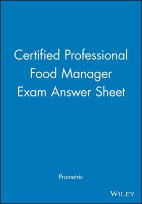 Certified Professional Food Manager Exam Answer Sheet