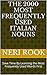 The 2000 Most Frequently Used Italian Nouns: Save Time By Learning the Most Frequently Used Words First