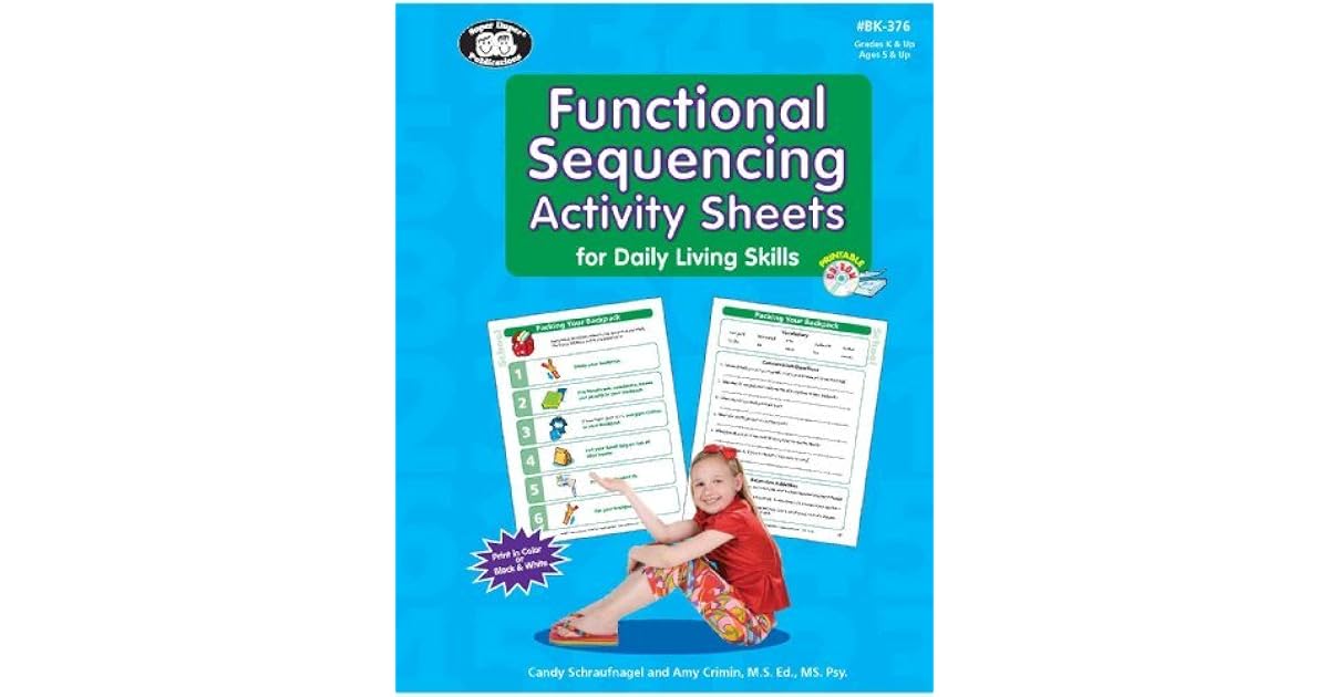 Functional Sequencing Activity Sheets for Daily Living Skills Book & CD