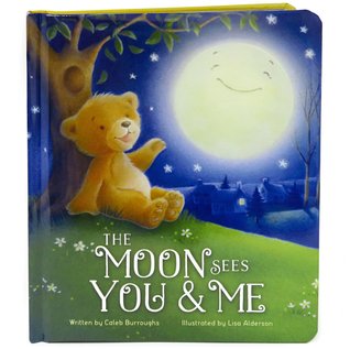 The Moon Sees You & Me (Board book)