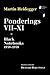 Ponderings VII-XI: Black Notebooks 1938-1939