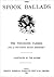 The Spook Ballads by William Theodore Parkes