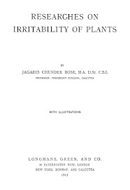 Researches On Irritability of Plants (Hardcover)