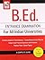 B.Ed. Entrance Examination ...