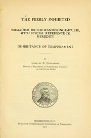 FEEBLY INHIBITEDNOMADISM (The History of hereditarian thought)