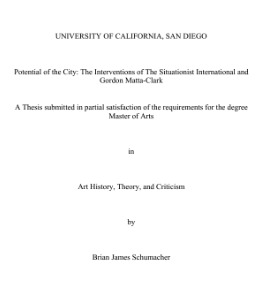 Potential of the City: The Interventions of the Situationist International and Gordon Matta-Clark (NOOK Study eTextbook)