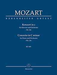 Mozart: Piano Concerto No. 24 in C Minor, K. 491 (Study Score)