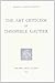 The Art Of Criticism Of Theophile Gautier (French Edition)