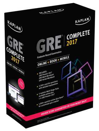 GRE Complete 2017: The Ultimate in Comprehensive Self-Study for GRE (Online + Book + Mobile) (Kaplan Test Prep)