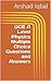 GCE A Level Physics Multiple Choice Questions and Answers