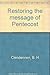 Restoring the Message of Pentecost
