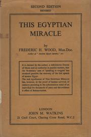 The Egyptian Miracle (Paperback)