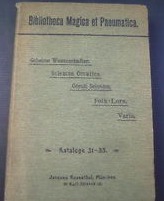 Bibliotheca Magica Et Pneumatica/Dictionary of Magic and Pneumatics: Occult Sciences - Folklore (Hardcover)